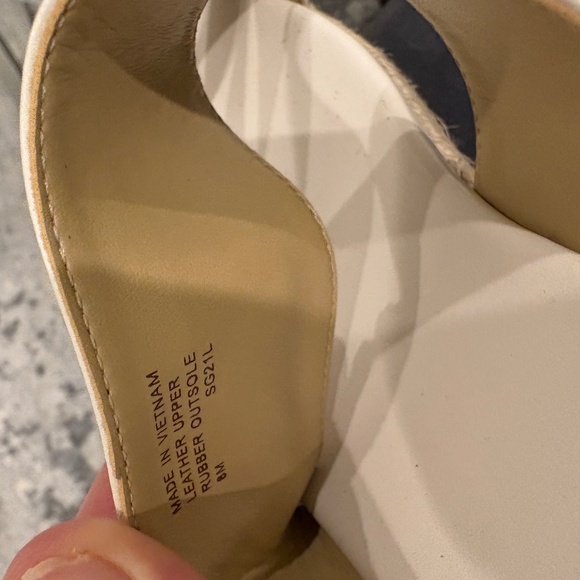 MICHAEL KORS platform ivory slides sandals shoes 8 - Picture 11 of 12